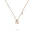 Solid 925 Sterling Silver Initial Crystal Personalised Alphabet Letter Necklace Rose Gold Filled